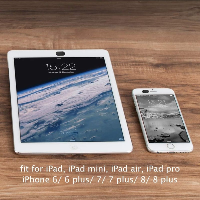 CloudValley Webcam Cover Slide, [5 Pack] 0.6mm-Thin Metal Web Camera Cover Sticker for MacBook Pro, MacBook Air, Laptop, iMac, PC, Surfcase, iPhone 8/7/6 Plus, Privacy Cover, Black-5 pcs - Image 4